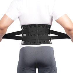 Back Braces for Lower Back Pain Relief with 6 Stays Breathable Back Support Belt Anti-skid Lumbar Support Belt with for Sciatica