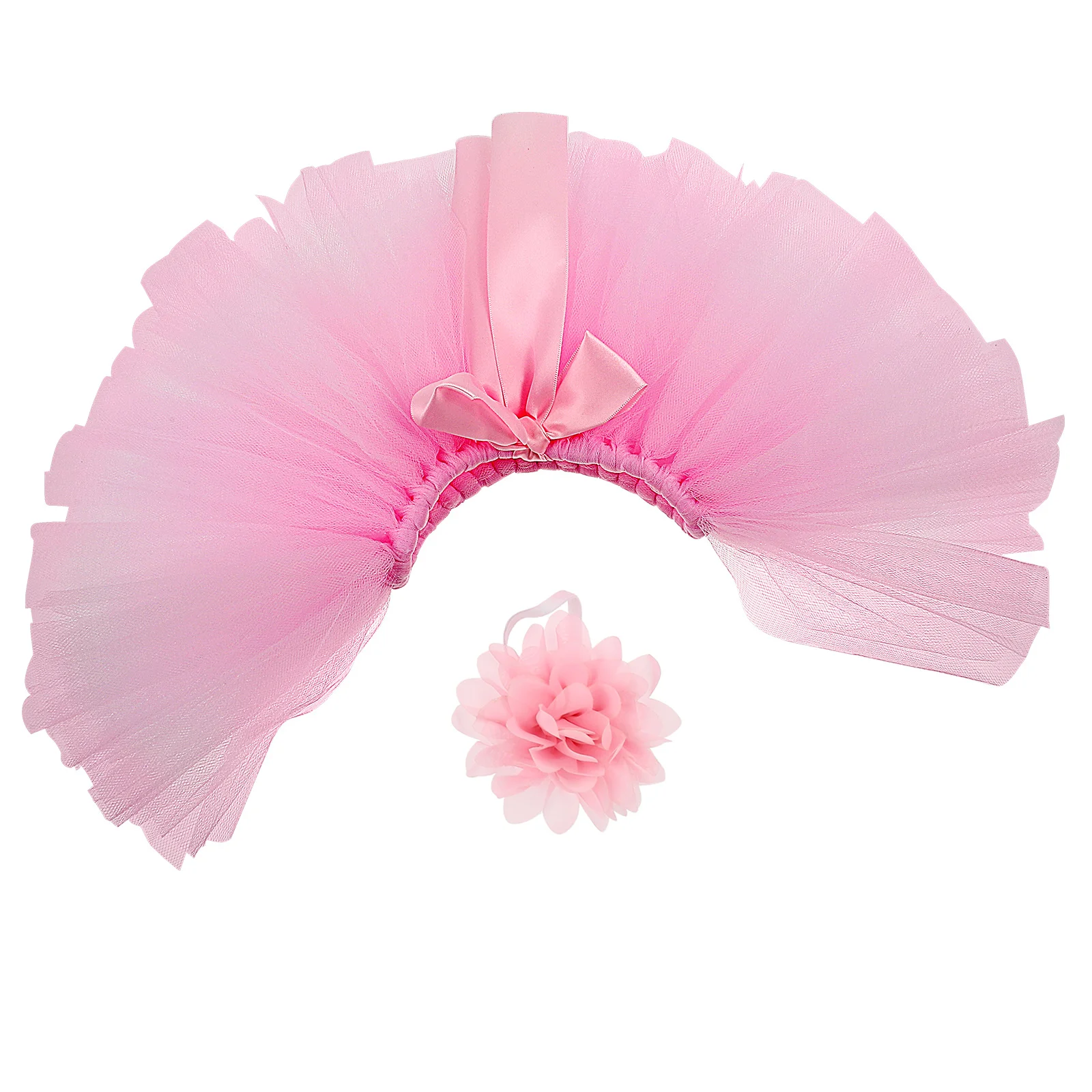 

2Pcs Newborn Tutu Skirt and Headband Set Infant Baby Outfit for First Birthday Costume Dress-Up Photography Clothing Adorable