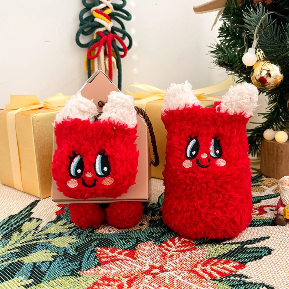 New Christmas Gift Socks with Box 3D Fluffy Coral Feece Sock Christmas Socks Non-slip Winter Warm Socks New Year Socks for Adult