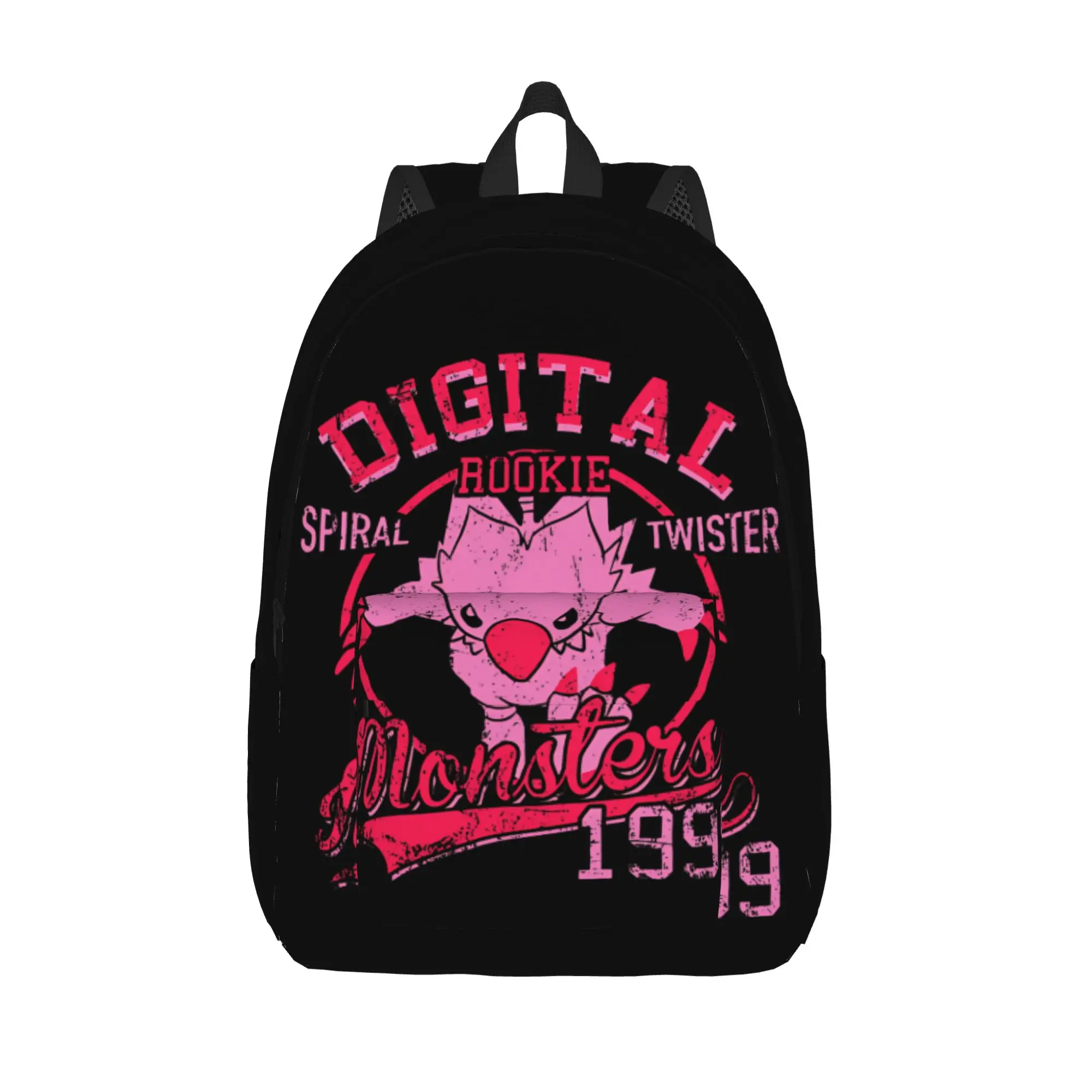 

Spiral Twister Digital Monster Digimon Fashion Backpack Durable Student Business Daypack for Men Women Laptop Canvas Bags