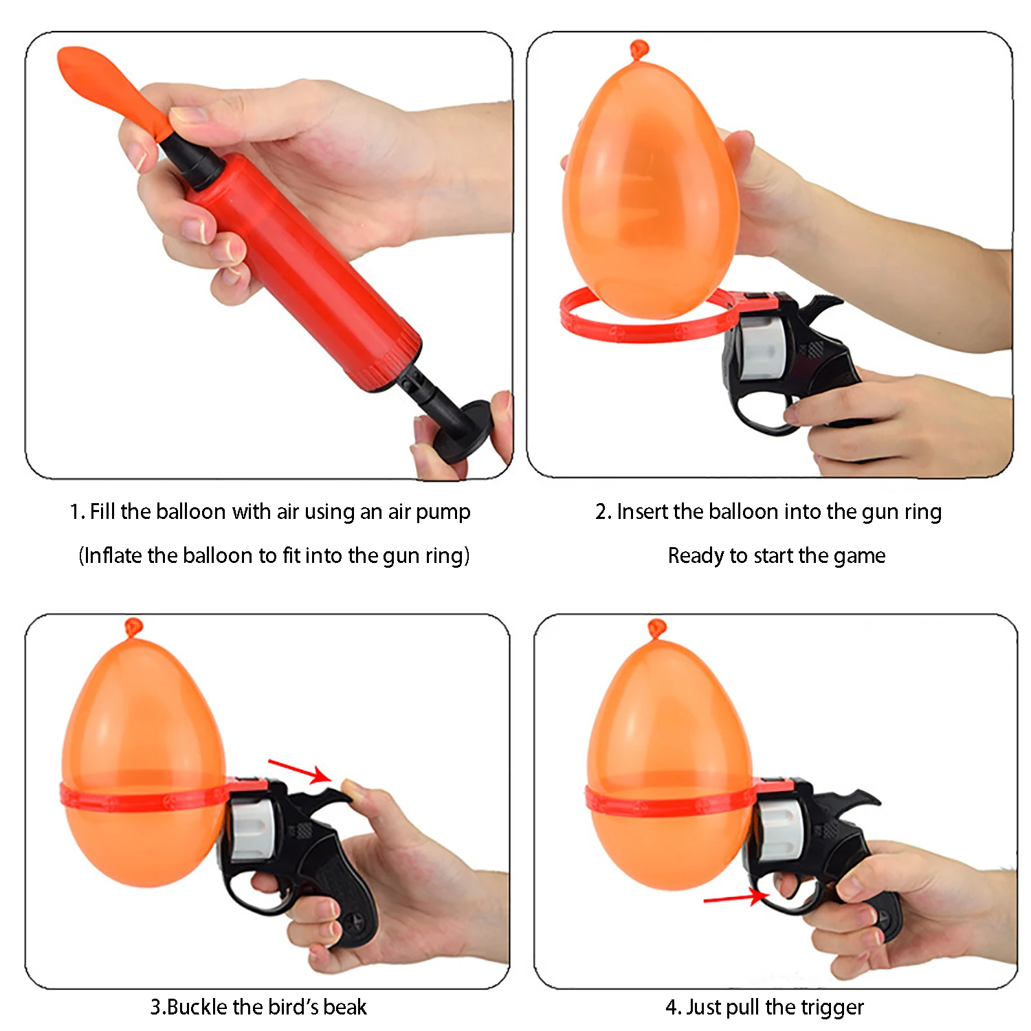 어린이들을 위한 새로운 독특한 인터랙티브 장난, 회전판, 풍선총 장난감 파티, 패러디, 물풍선총 파티