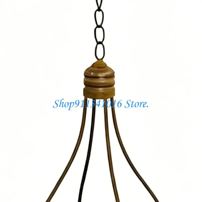  Iron Hanging Flower Pot Multifunctional Iron Practical Plant Pot Garden Planter