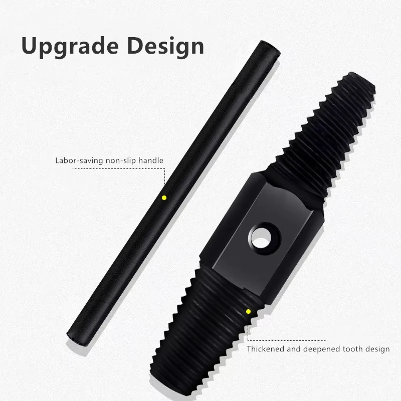 Double Head Screw Extractor Drill Bits Set Damaged Water Pipe Broken Bolt Screws Remover Tools Valve Thread Repair Taps