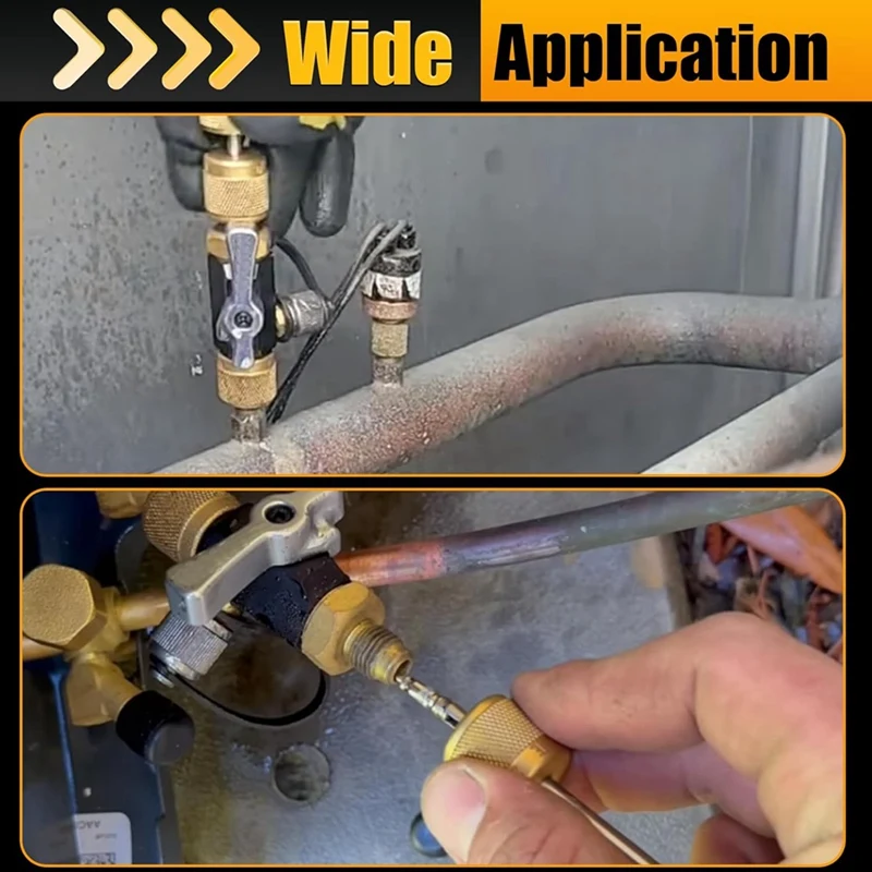 ABUG-HVAC Ventilkern-Entfernungswerkzeug, 1/4 Zoll vakuummodiertes Ventilkern-Entfernungswerkzeug, funktioniert mit allen Kältemitteln, HVAC-Werkzeuge