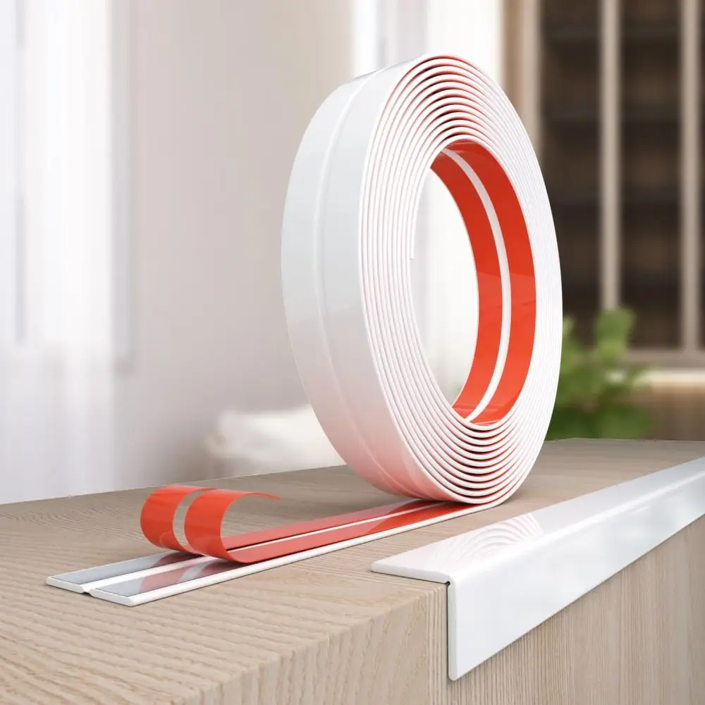 

Самоклеящаяся L-образная переходная полоса для пола, 300 см, гибкая защита дверной рамы стола