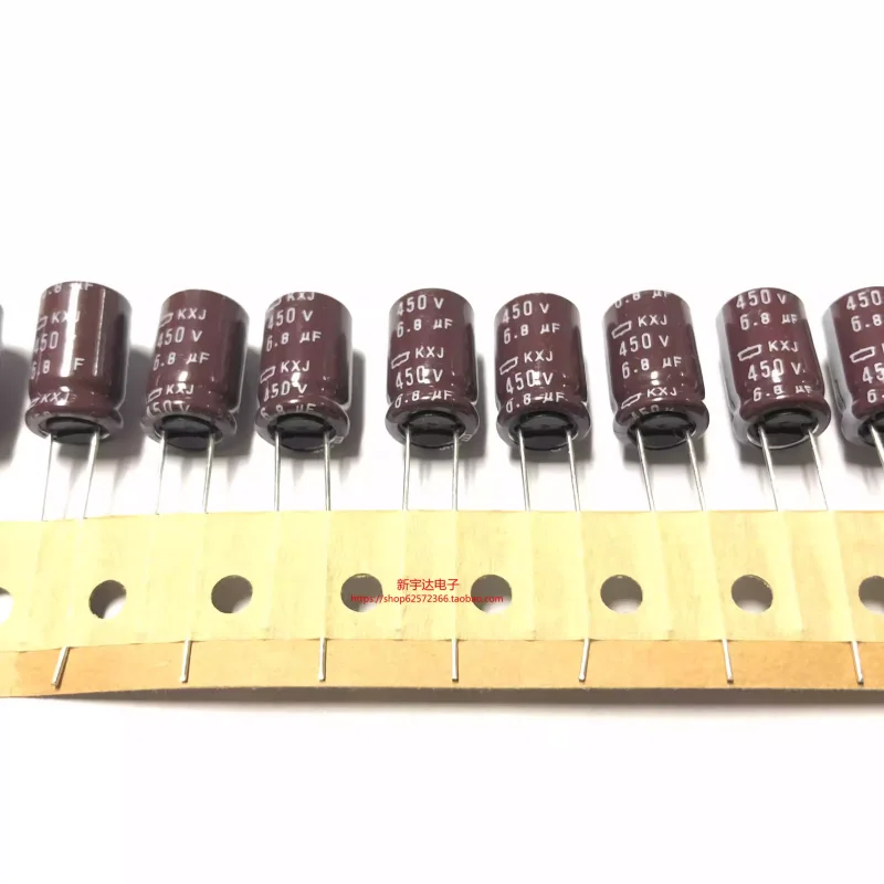 

10-100PCS 6.8UF 450V Black Diamond 450V6.8UF 10X16 KXJ high-frequency long-life electrolytic capacitor