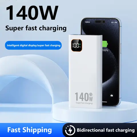 Xiaomi 140W 500000mAh Power Bank ad alta capacità Caricabatteria portatile CCC a ricarica super veloce per iPhone 12-17 Samsung 2026