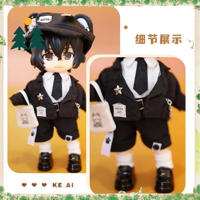 Original Good Smile Company Bungo Stray Dogs Osamu Dazai OB11 BJD Figure Cute Mini Fun Desk Ornament Collect Toys Girl Boys Gift - view 4