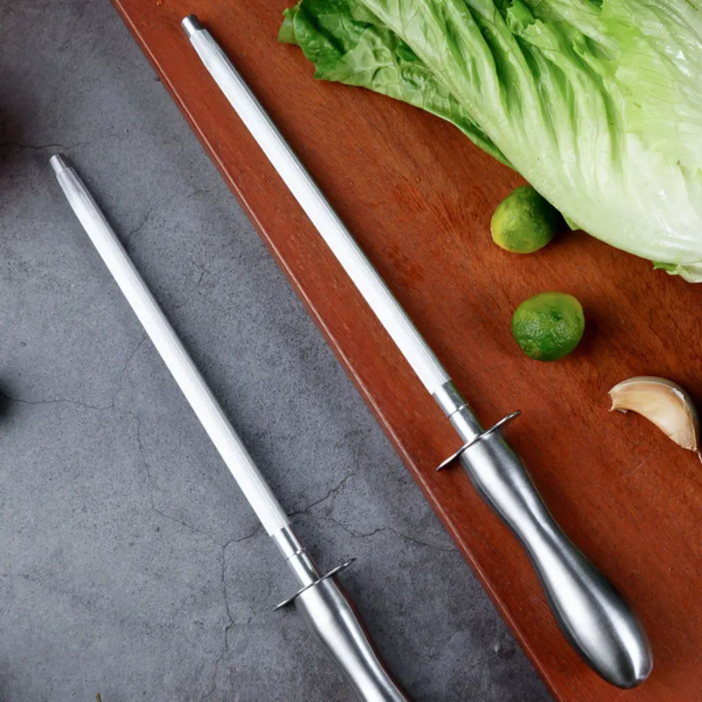 High Hardness Steel Honing Rod for Cutting Tools Precise Grinding Kitchen Sharpener Ergonomic Handle Multi-Functional Sharpening