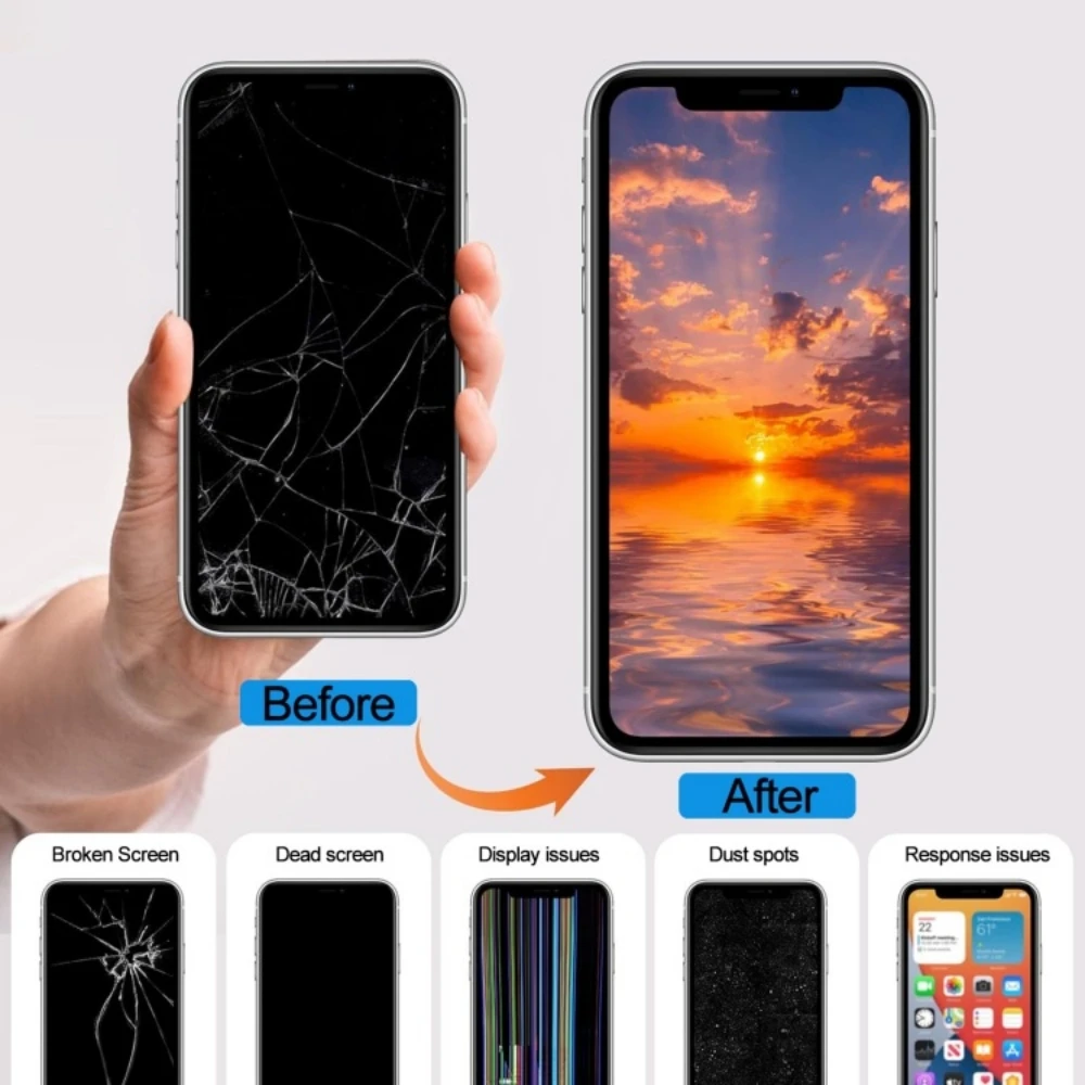 OLED For iPhone 12Pro LCD Screen Display 3D Touch Digitizer Low Power Consumption Assembly Replacement Parts