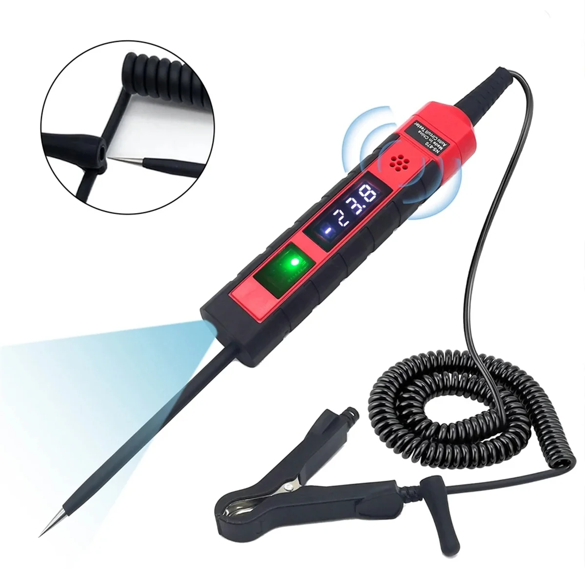 NS-870 Auto Power Test Pen 4-75VDC Voltage Tester Bipolar Car Wiring Tester Versatile Automobile Troubleshooting Tools