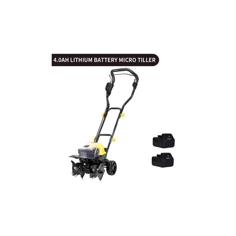 Small household electric soil loosening and tilling rotary tiller Garden vegetable greenhouse rechargeable lithium battery micro