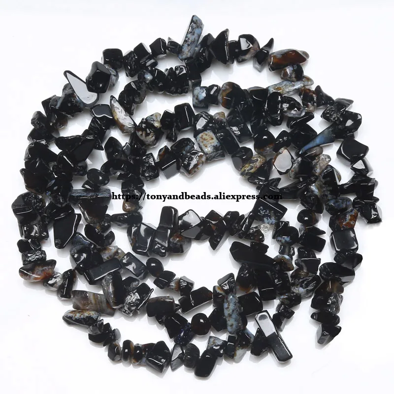 Freeform Gravel Natural Black Red Grey Indian Agate Stone Loose Beads 3-5/5-8/8-12mm Pick Size