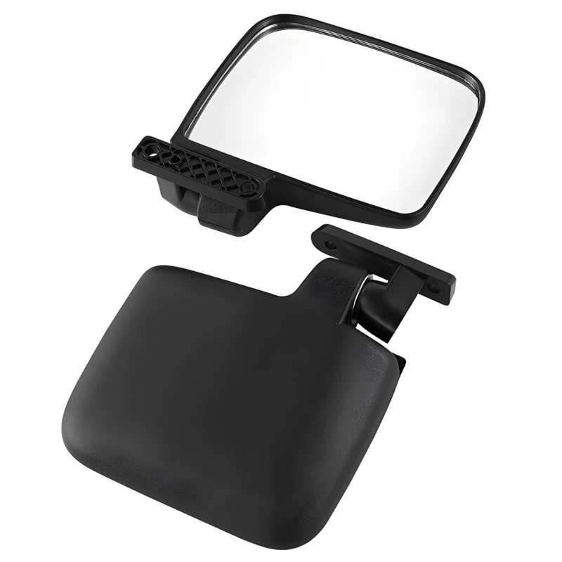 Golf Cart Rear View Mirror With Universal Mounting Base And Shatterproof Glass