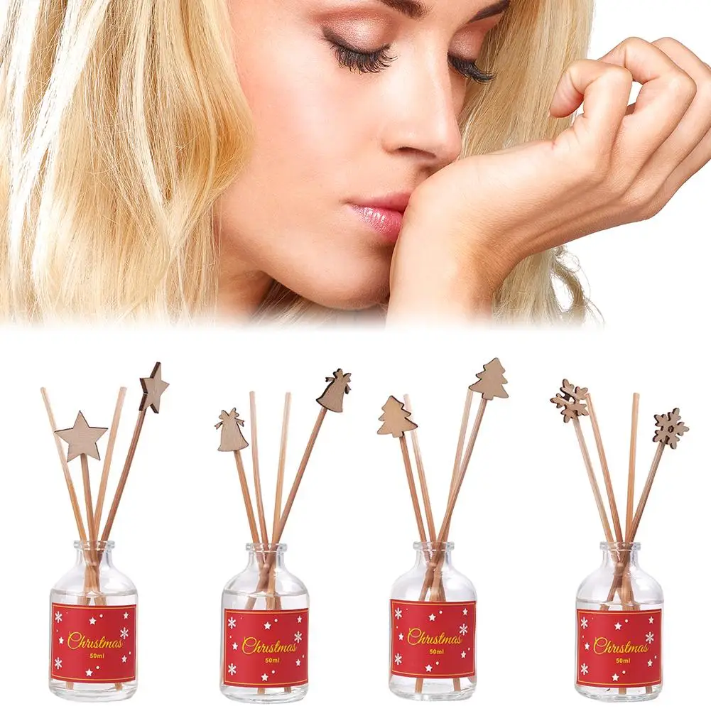 50 مللي عطر منزلي عديم اللهب عيد الميلاد الروائح فواحة عطور مع ريد سيدار الفانيليا المعطرة زيت طبيعي ديكور المنزل #4