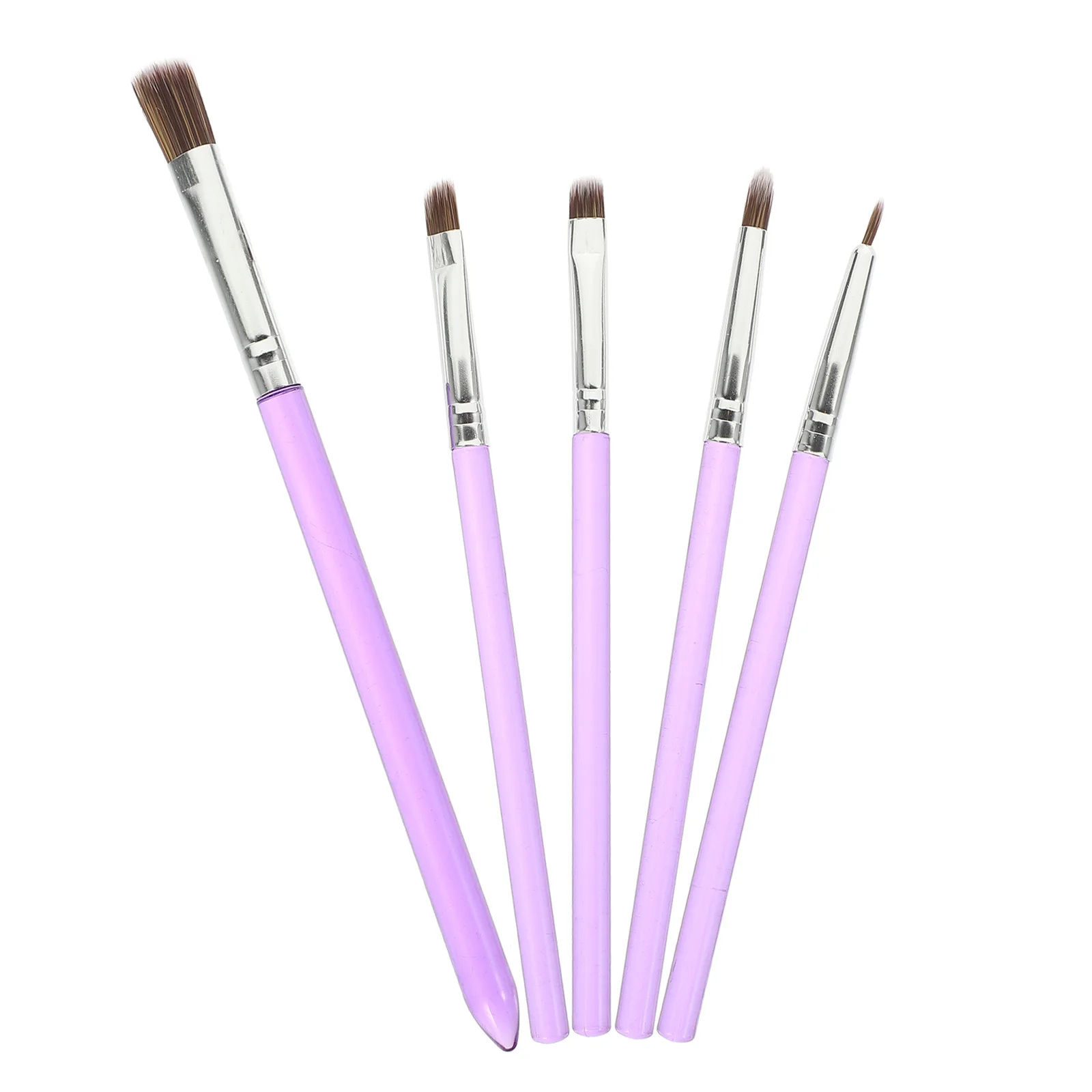 

5Pcs Cake Decorating Brushes Multi Shape Tips Nylon Set DIY Fondant Cake Painting Dessert Decorating Tools