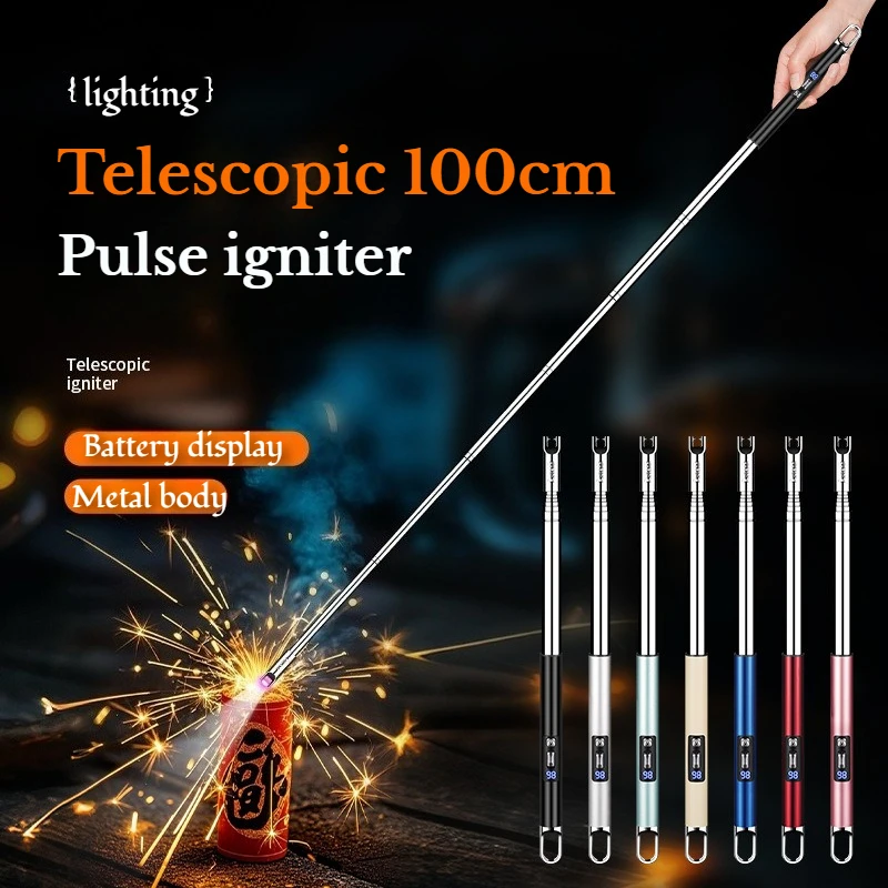 

Retractable Extended Gas Stove Natural Gas Electronic Charging Igniter Ignition Gun Outdoor Barbecue Camping Smoking Lighter New