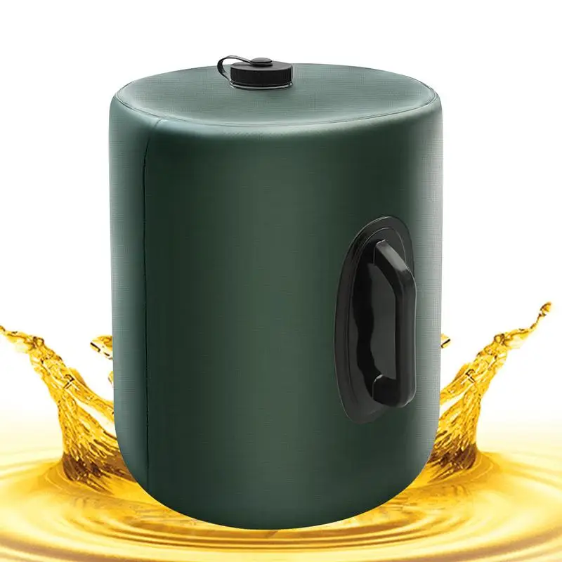 Water Bladder Tank 10L Oil Storage Bag PVC Oil Bladder Water Tank Large Capacity with Handle for Cars Ships Camping Motorcycles