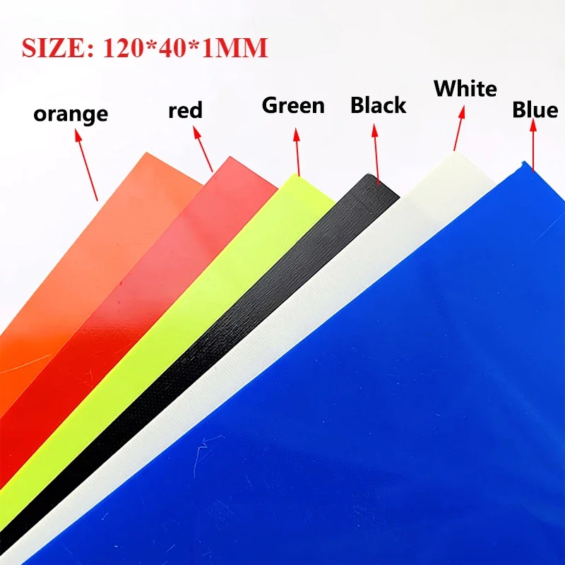 ナイフハンドル用グラスファイバーg10素材,スペーサーボード,5色,180x80x1mm, 120x40x1mm, 1個