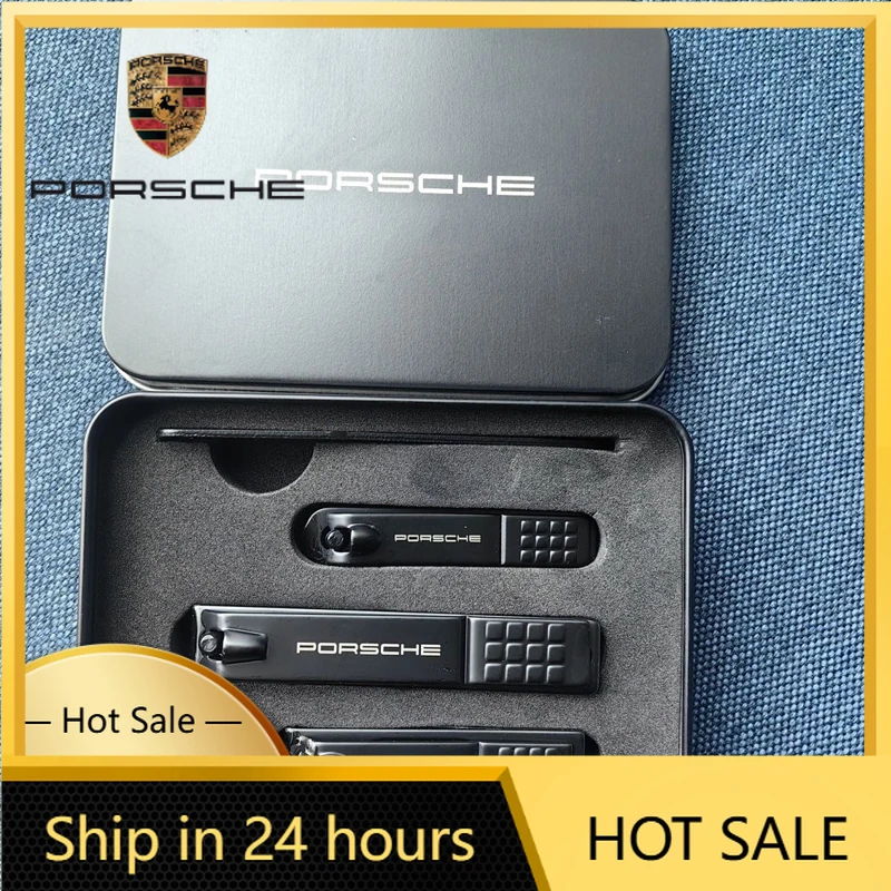 

Car Sticker For Porsche Nail Scissors Set Portable Household Nail Clipper For Porsche Macan 911 718 Taycan Panamera Cayman Cayen