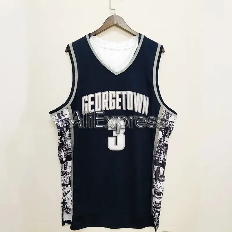 

Iverson Men's No. 3 Basketball T-shirt, Sports Embroidery, Breathable Street Hip Hop Sportswear