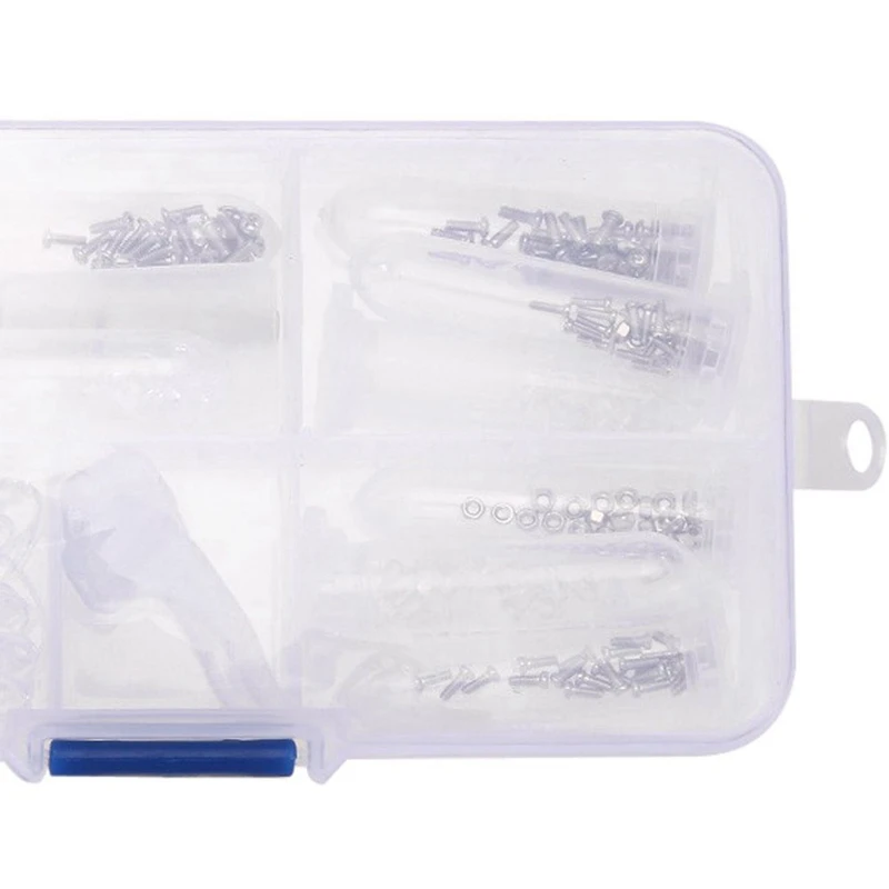 

2X Optical Glasses Repair Kit Eyeglass Repair Screws Tool Box Eyeglass Sunglasses Screw Nut Nose Pad Assortment Set