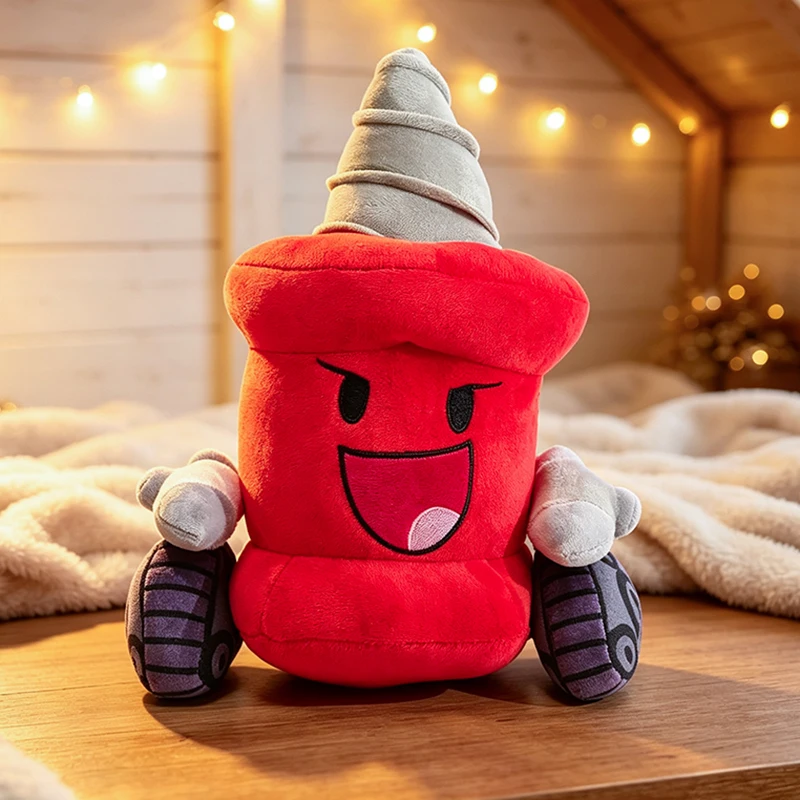 Cartoon Milo Electric Drill Monster Plush Toy Stuffed Anime Tool Pillow Red Drill Funny Doll Friends Presents