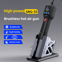 High Temperature Hot Air Gun 550W High Power Handheld Portable Small Dismantling and Welding Table Hot Air Gun, Induction Sleep