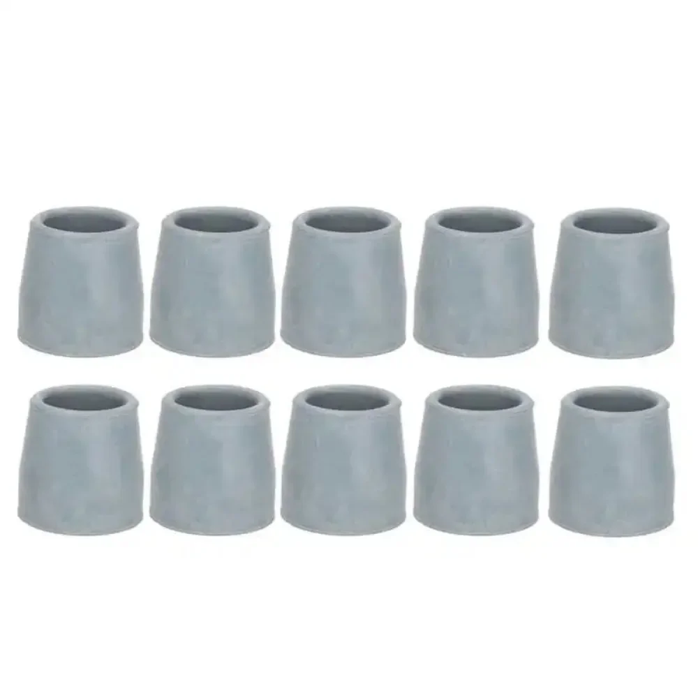 10pc Rubber Crutch Tip Set Professional Gray AntiSlip Cane Walker Tip Replacement Accessory 28mm/19mm Crutch Accessory Care Tool