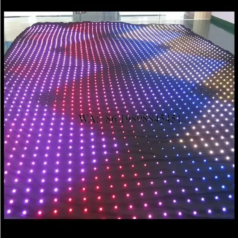 WMWMNU Fabric Star Cloth Decorative Net Lights