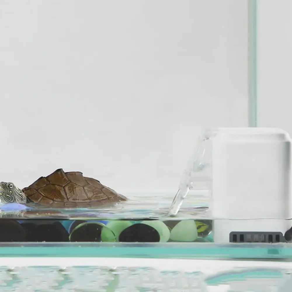 3 in 1 Low Water Level Turtle Filter Silent Plastic Water Circulation Pump 2W Waterfall Turtle Filter Pump for Turtle Tank