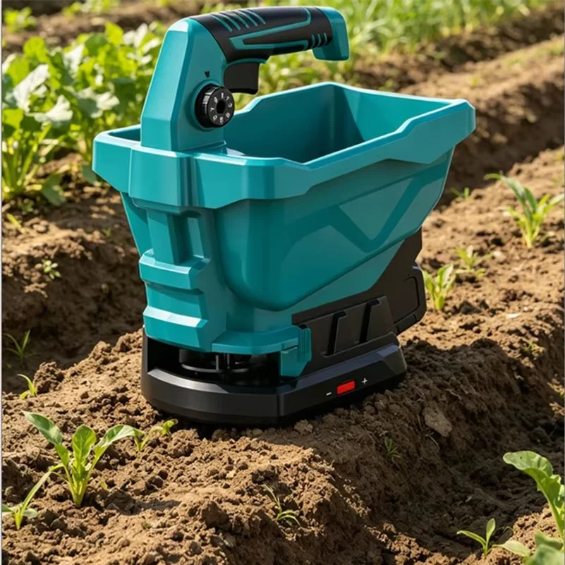 Cordless Handheld Broadcast Spreader Portable Electric Seed Fertilizer Ice Melter Spreader for Lawn Garden