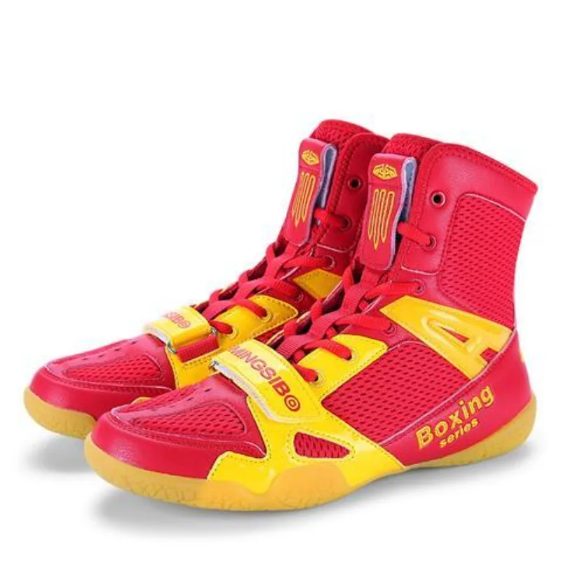 Original Brand Wrestling Shoe Anti-Slippery Boxing Boots Good Quality Fighting Shoes High Top Gym Training Shoe For Men Women