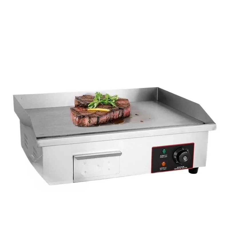 Stainless steel body iron plate grilling plate pancake machine skewers pancake electric grilling stove