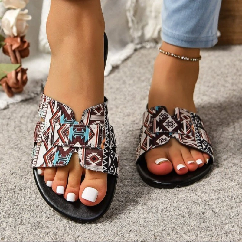 New Fashion Summer Women's New Denim Sandals Personality European and American Style  Designer Exclusive Design Slippers Women