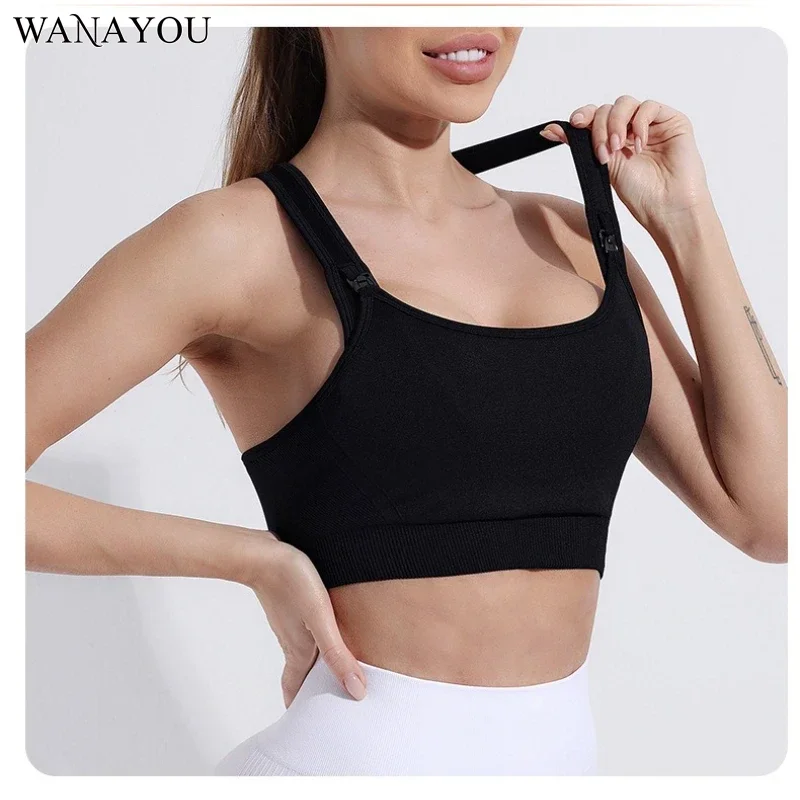 

Sexy Women's Care Bra, Seamless Yoga Bra, Shock-absorbing Sports Top, Tight Fitting Running Double Layered Bra, Crossed Back