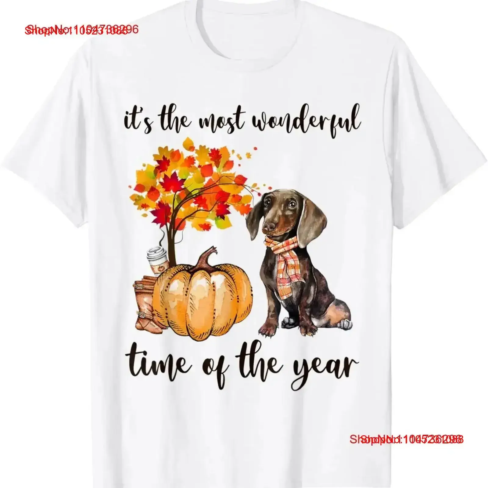 

It's The Most Wonderful Time Of Year Dachshund T Shirt vintage Washed Top For Everyday Wear Stretched fashion Slightly vintage