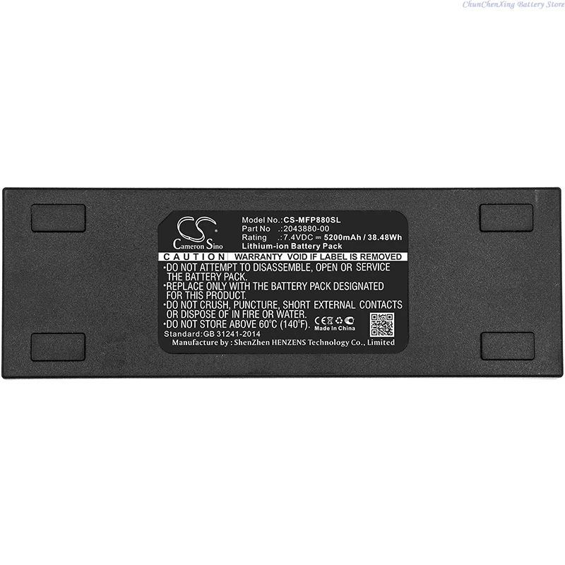 

Cameron Sino 7.4V 5200mAh/6800mAh Wireless Headset battery 2043880-00 for Mackie FreePlay Personal PA, NOTE the hole of charging