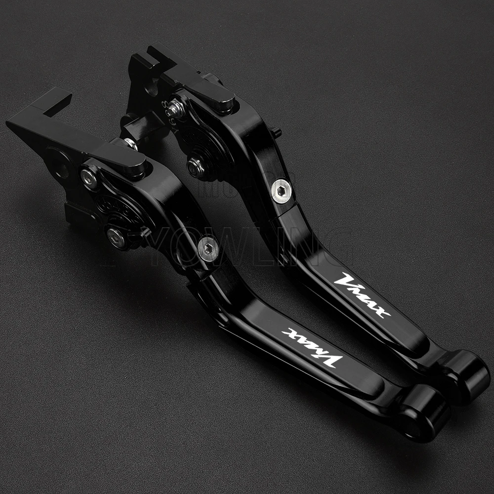 

Motorcycle Accessories V MAX V-MAX 1200 For YAMAHA VMAX 1200 1985-2004 2005 2006 2007 2008 Brake Extendable Clutch Lever Grip