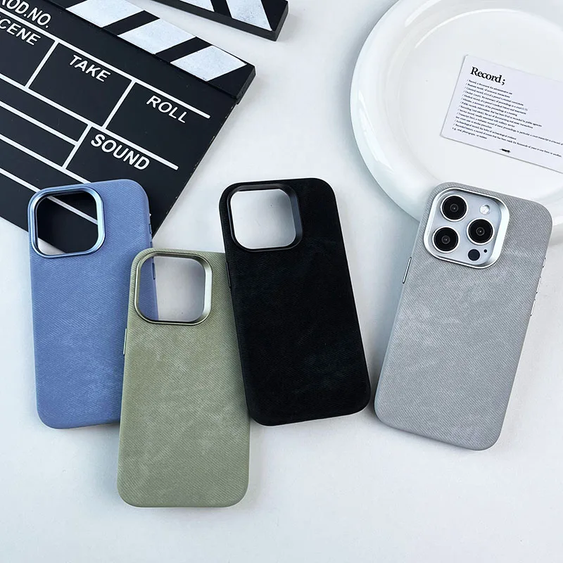 Full Case Package Flannel Leather Phone Cover Suitable for iPhone 13 14 15 Pro Max 14 15 Plus High-quality Anti Drop Casing