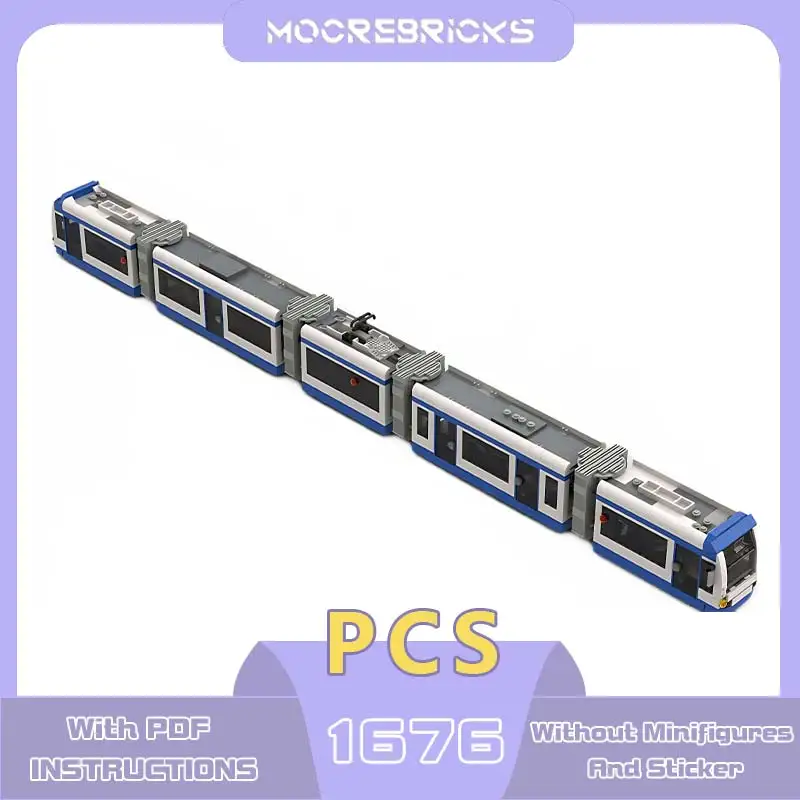 

MOC-28736 модульный электропривод, высокотехнологичный Набор строительных блоков «сделай сам», железнодорожные городские поезда, Сборная модель, кирпичи, игрушка, подарок на день рождения для детей