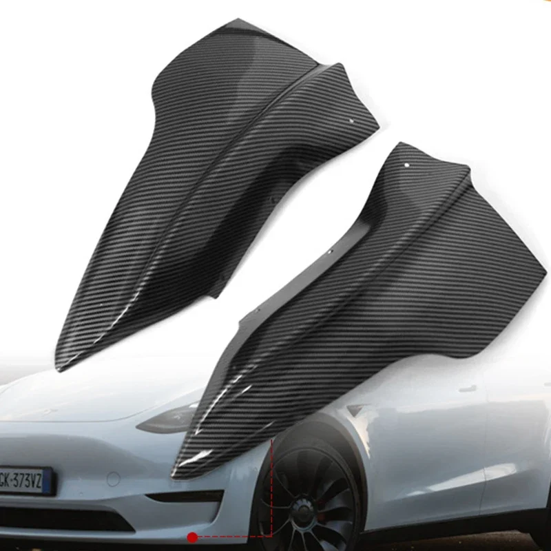 Per Tesla Model 3 Y Anti-collisione Car Thunder Style Corner Guard barre anteriori labbro anteriore Kit di protezione paraurti anteriore striscia