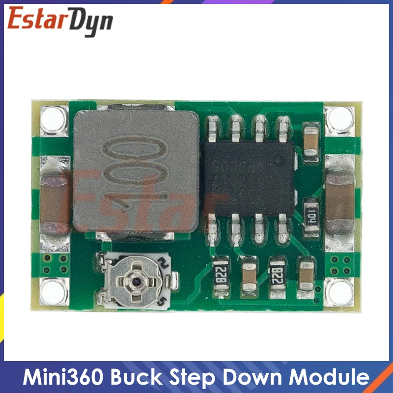 5pcs Mini360 DC-DC HM Buck Converter Step Down Power Supply Module 4.75-23V to 1-17V 340KHz Mini-360 Ultra-small+ 17x11x3.8mm