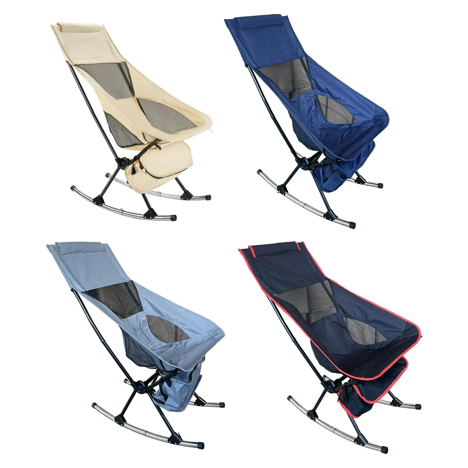 Comfortable rocking chair for outdoor activities and camping