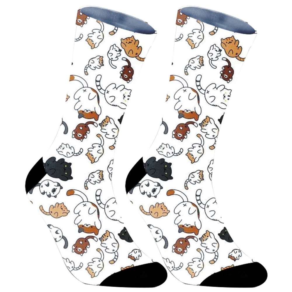 Compression Socks Outdoor Riding Sports Pear Cartoon Pressure Compress Socks 2024 New