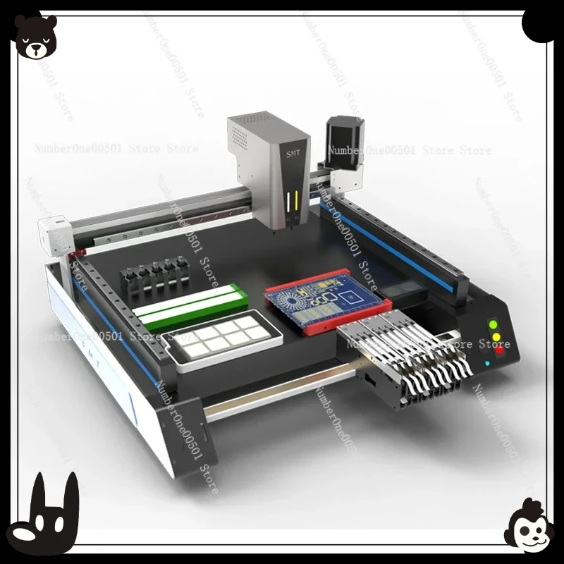 High Speed Automatic Desktop Pick and Place Machine Dual Vision PCB Prototyping Feeder System