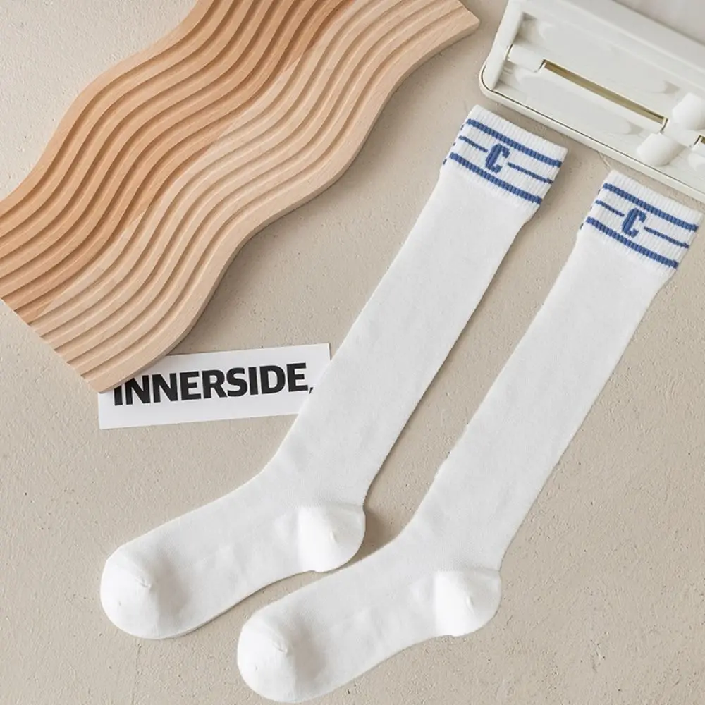

Женские спортивные гольфы для девочек на открытом воздухе, эластичные носки для гольфа в стиле Лолиты с буквой C, хлопковые дышащие чулки JK