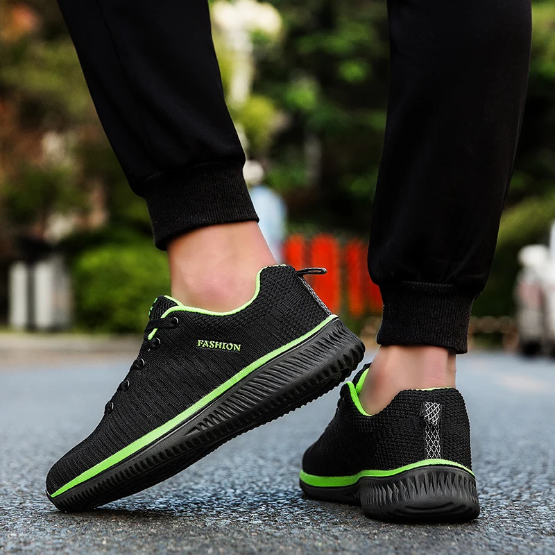 Men Running Sneakers Lightweight Walking Sport Shoes Classical Mesh Breathable Casual Shoes Male Fashion Sneaker Men