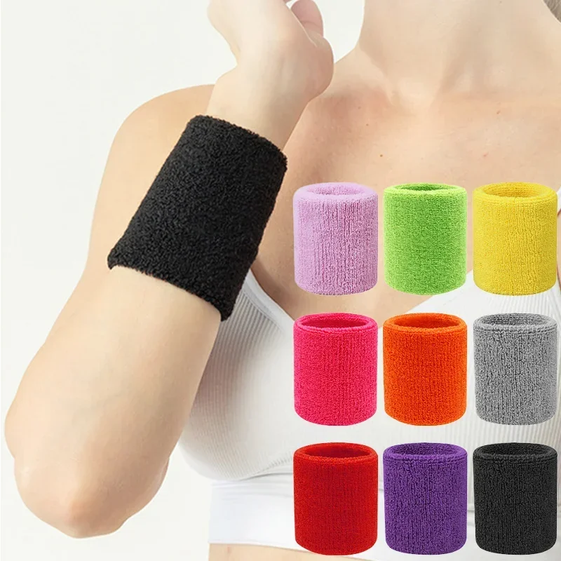 1PC Towel Sports Wristbands Tennis Sweat Bands Wrist Guard For Basketball Volleyball padel Fitness Sweatbands Wrist Wrap Cuff