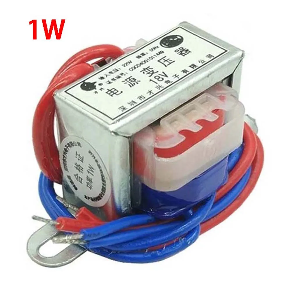 AC 220 to AC 6V 9V 12V 15 24V Output Voltage 1W EI28 Copper Core 50Hz Single Output/Dual Output Voltage Copper Power Transformer